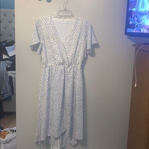 Sienna Sky Black and White Polka Dot Dress